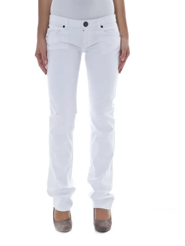 PHARD Damen 5-POCKET-HOSE Weiß | online kaufen