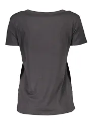 SCERVINO STREET Damen Kurzarm-T-Shirt Schwarz