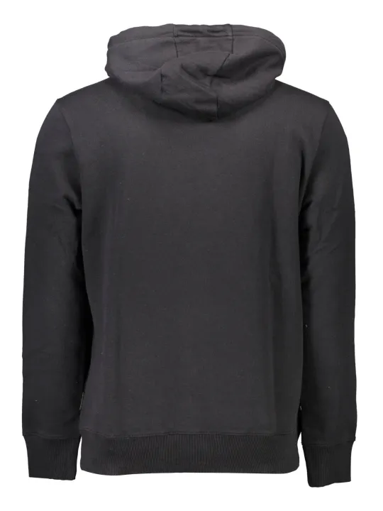 Napapijri Herren Langarm-Kapuzen-Sweatshirt Schwarz