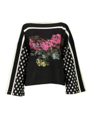 BLUGIRL Damen Langarm-Pullover Schwarz | online kaufen