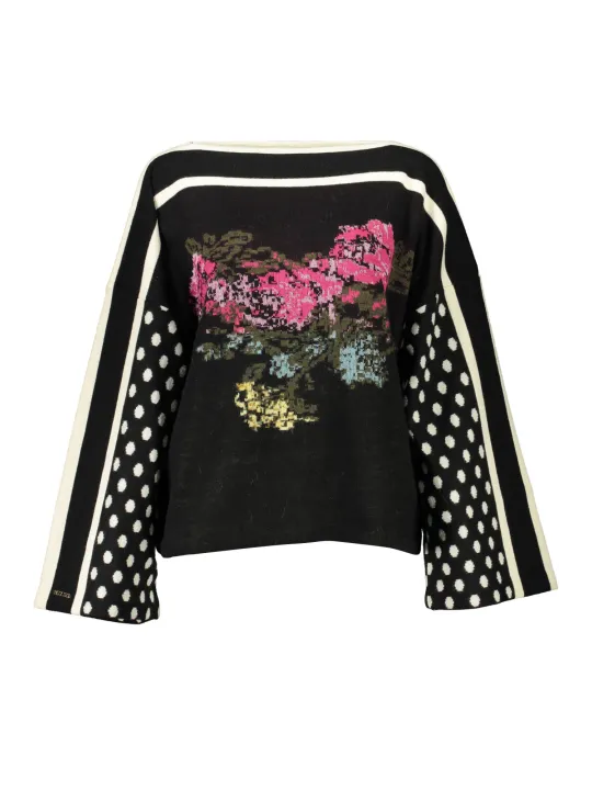 BLUGIRL Damen Langarm-Pullover Schwarz | online kaufen