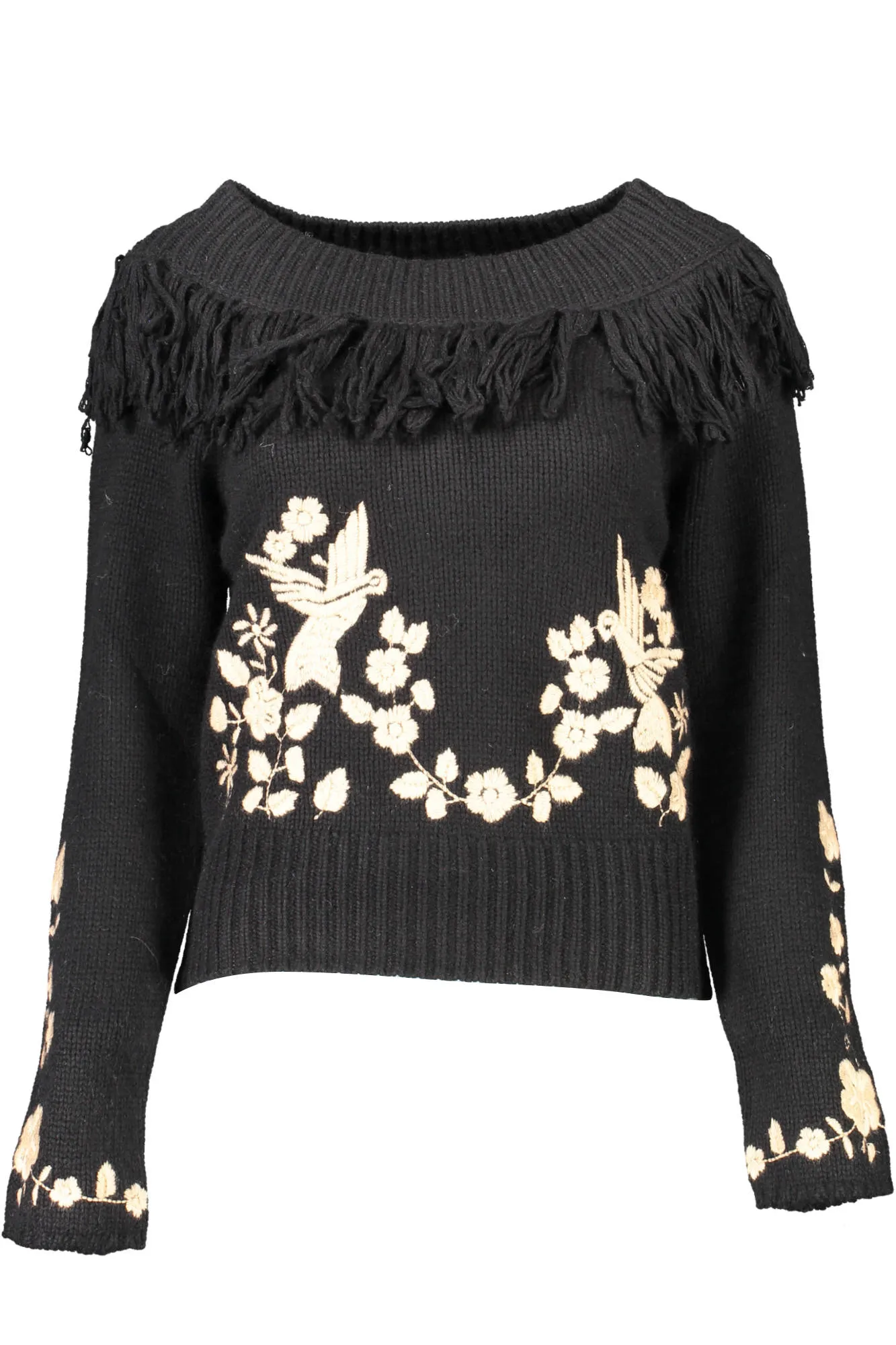 Damen Pullover Schwarz RH1078-MA87L_NERO_22222