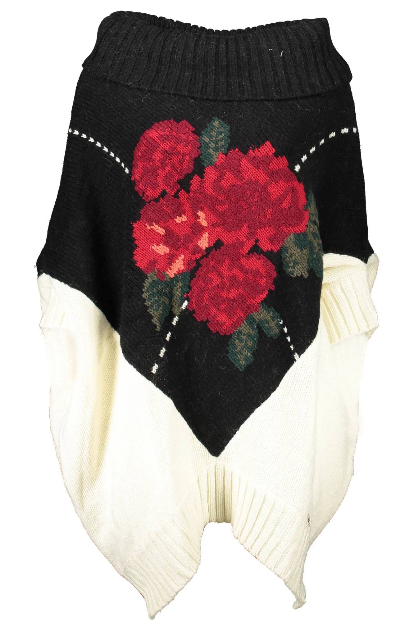 Damen Rollkragenpullover Weiß RH1154-MAB02_BIANCO_03009