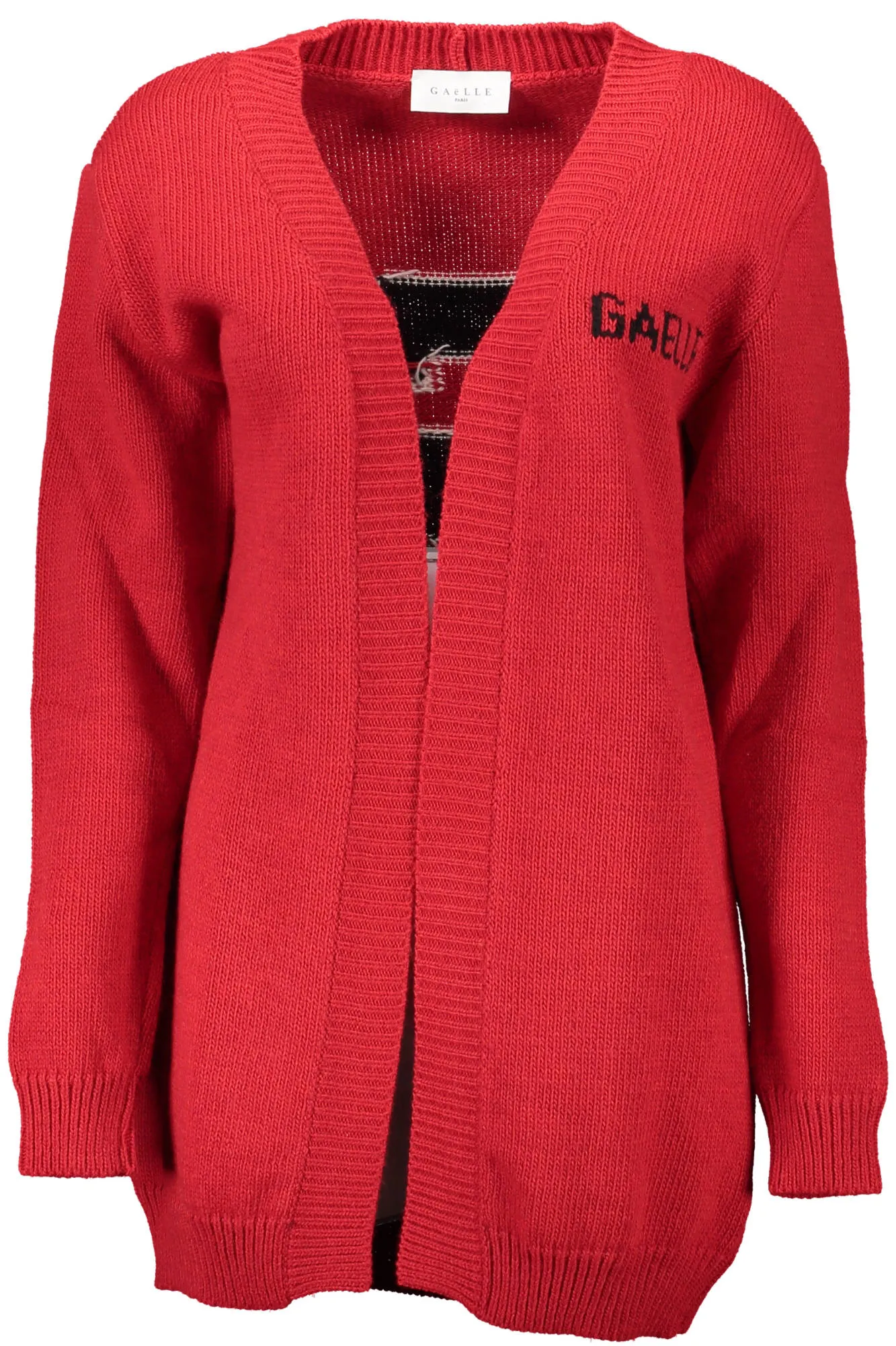 Damen Langarm-Strickjacke Rot GBD10329_ROSSO_ROSSO
