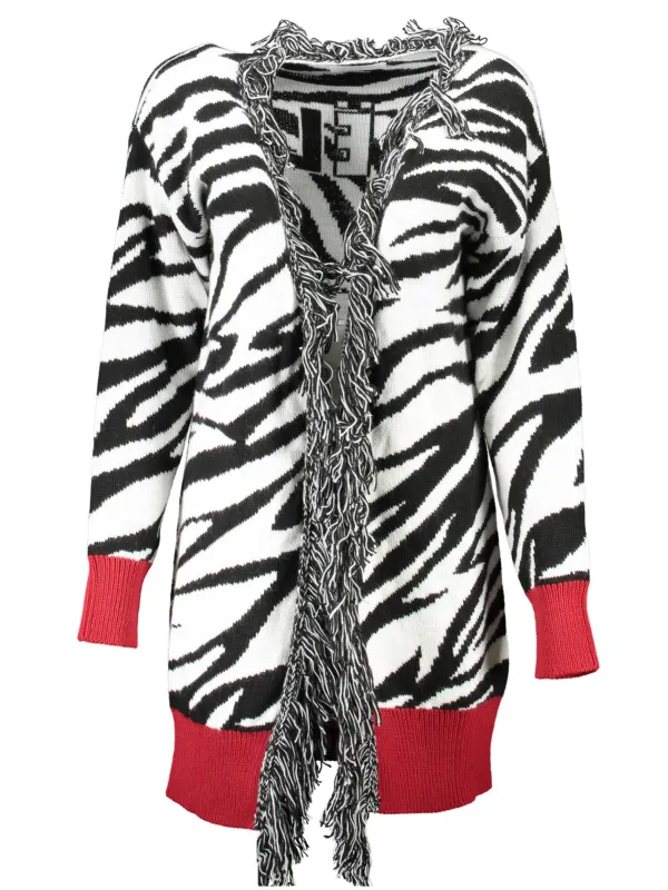 Gaelle Paris Damen Langarm-Strickjacke Weiß | online kaufen