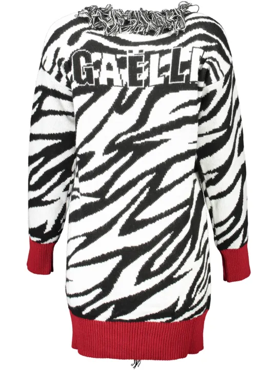 Gaelle Paris Damen Langarm-Strickjacke Weiß | online kaufen