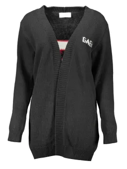 Gaelle Paris Damen Langarm-Strickjacke Schwarz