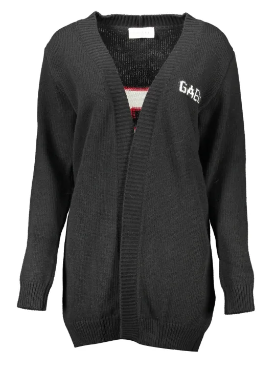 Gaelle Paris Damen Langarm-Strickjacke Schwarz