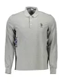 U.S. POLO Herren Langarm-Poloshirt Grau | online kaufen