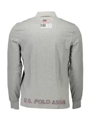 U.S. POLO Herren Langarm-Poloshirt Grau | online kaufen