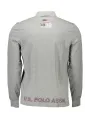 U.S. POLO Herren Langarm-Poloshirt Grau | online kaufen