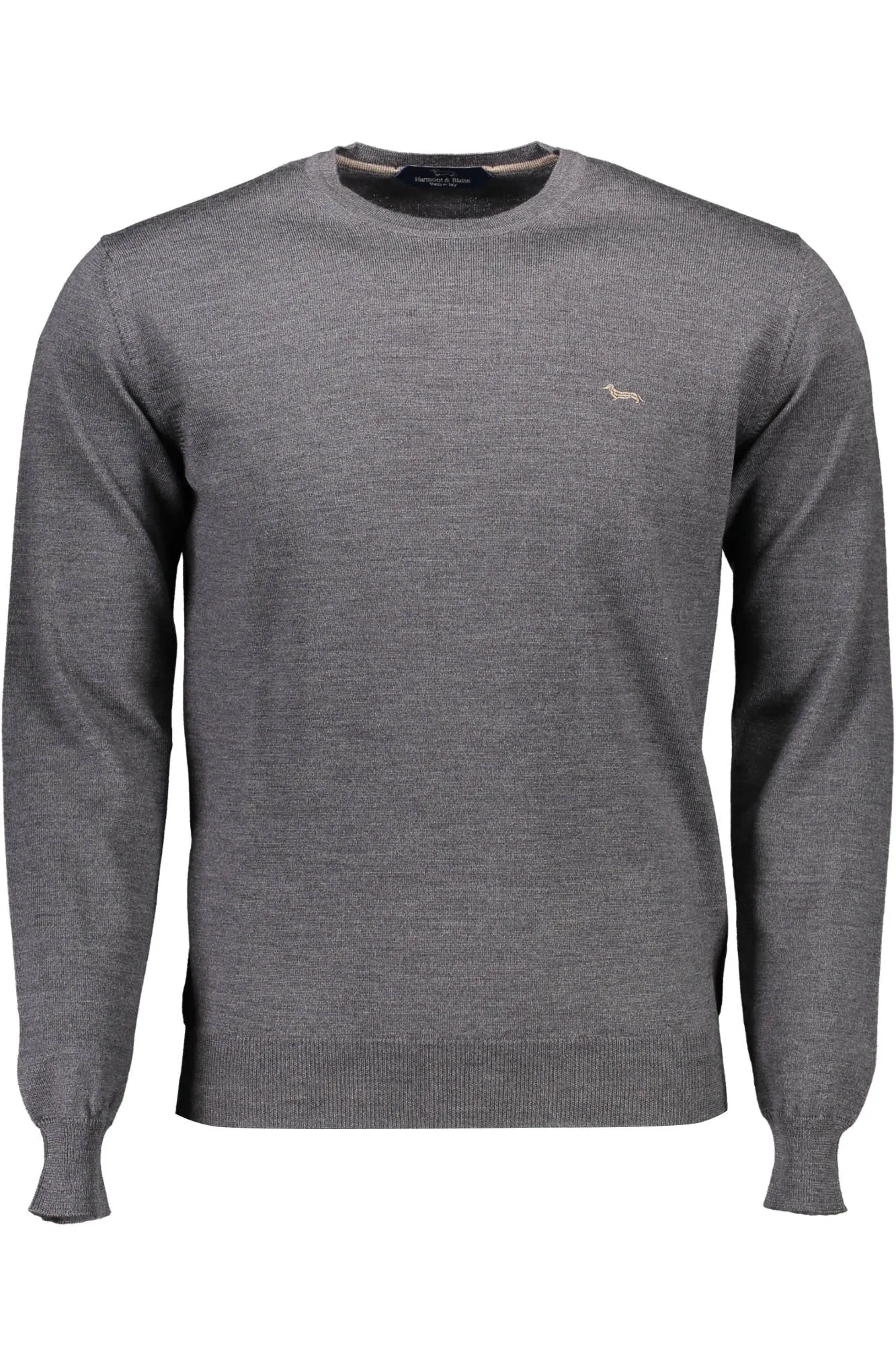 Herren Langarmpullover Grau HRG001030478_GRIGIO_901