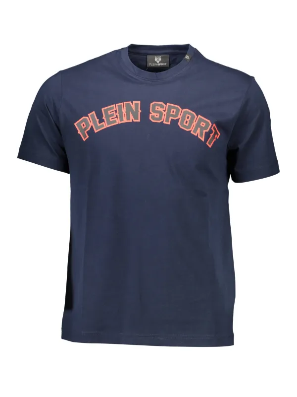 Plein Sport Herren Kurzarm-T-Shirt Blau | online kaufen