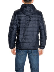 Navy Ea7 gepolsterte Kapuzenjacke