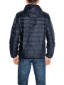 Navy Ea7 gepolsterte Kapuzenjacke