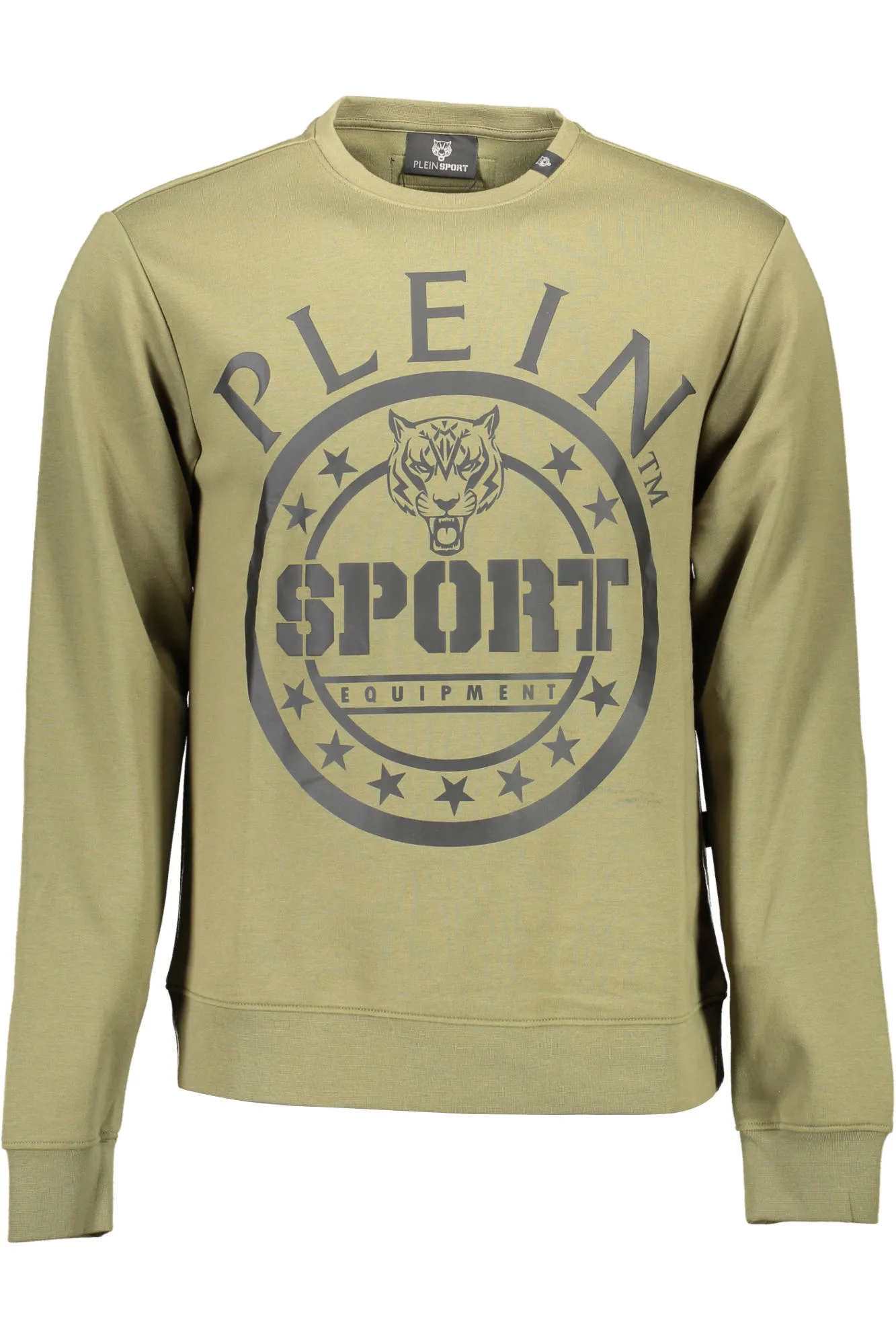 Herren Langarm-Sweatshirt Grün FIPS208_VERDE_32-GREEN