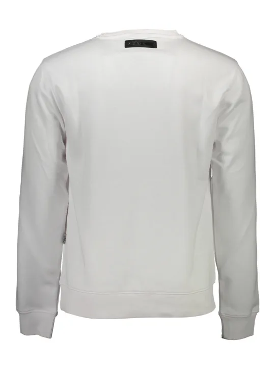 Plein Sport Herren Langarm-Sweatshirt Weiß | online kaufen