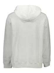 Calvin Klein Herren Langarm-Kapuzen-Sweatshirt Weiß
