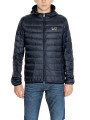 Schwarze Ea7 Pufferjacke für Herren