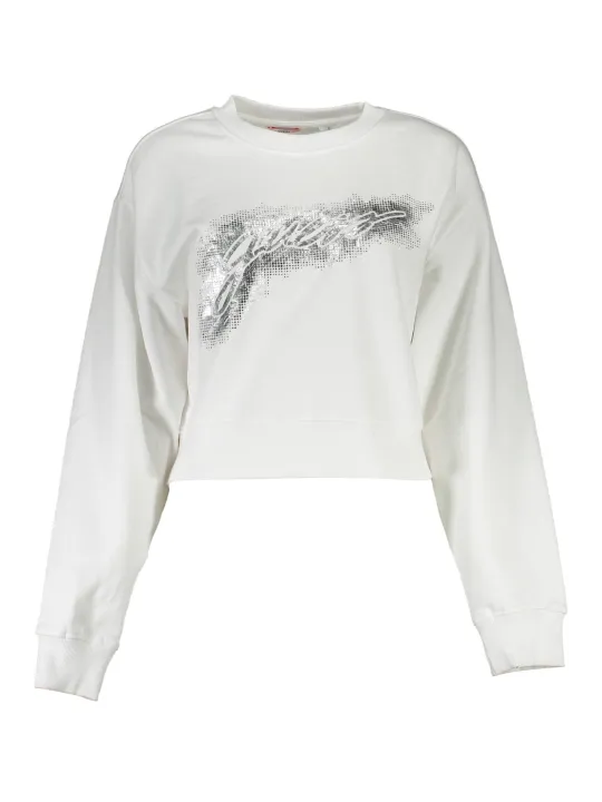 GUESS JEANS Damen Langarm-Sweatshirt Weiß | online kaufen