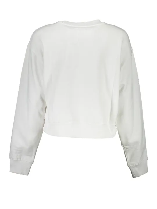 GUESS JEANS Damen Langarm-Sweatshirt Weiß | online kaufen