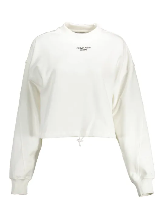 Calvin Klein Damen Langarm-Sweatshirt Weiß | online kaufen