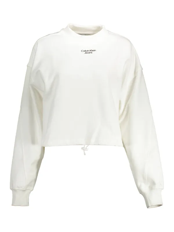 Calvin Klein Damen Langarm-Sweatshirt Weiß | online kaufen
