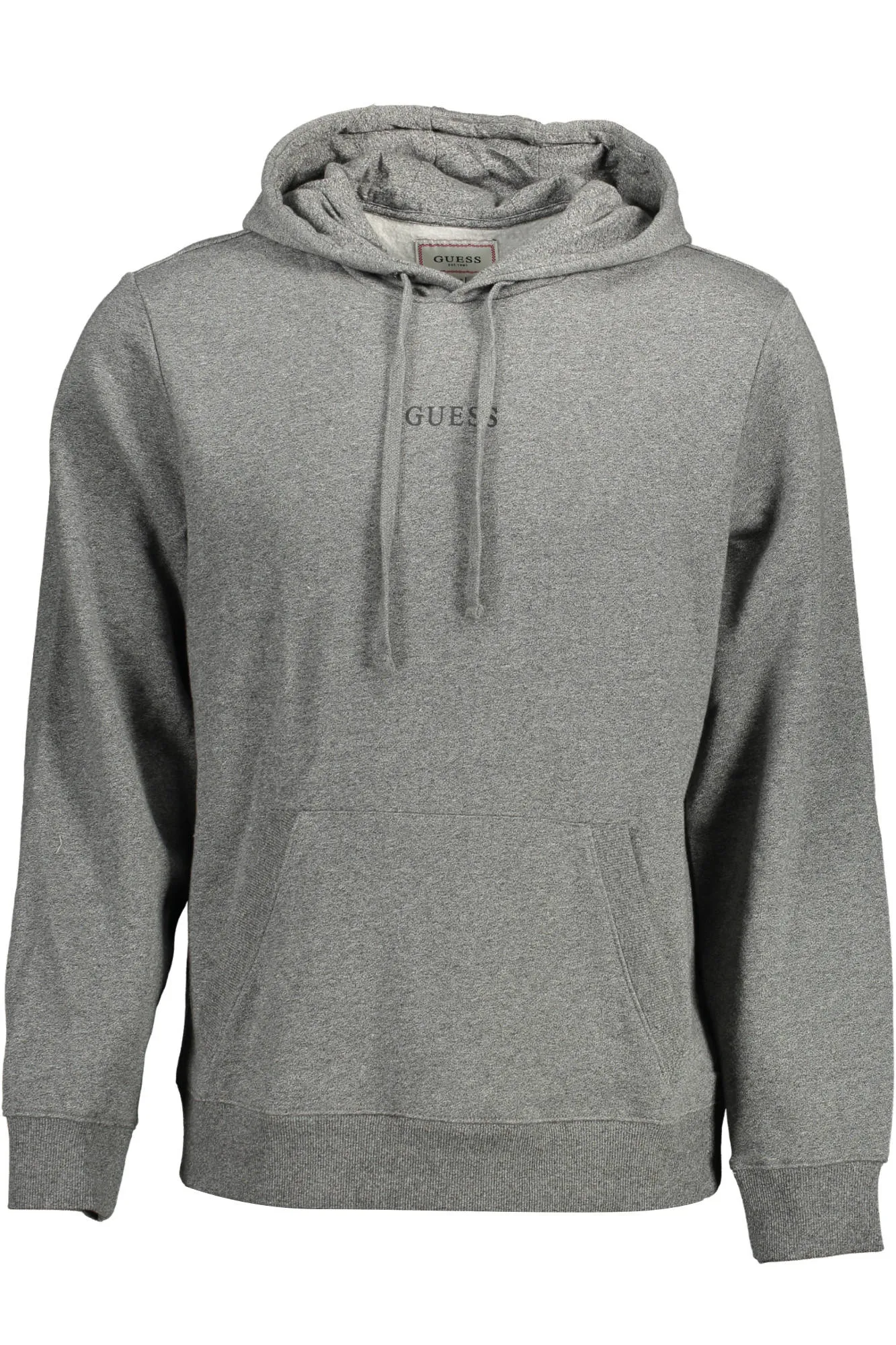 Herren Langarm-Kapuzen-Sweatshirt Grau M0GQ03R44Q7_GRIGIO_H9C5
