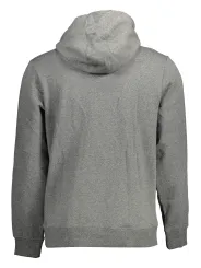 GUESS JEANS Herren Langarm-Kapuzen-Sweatshirt Grau