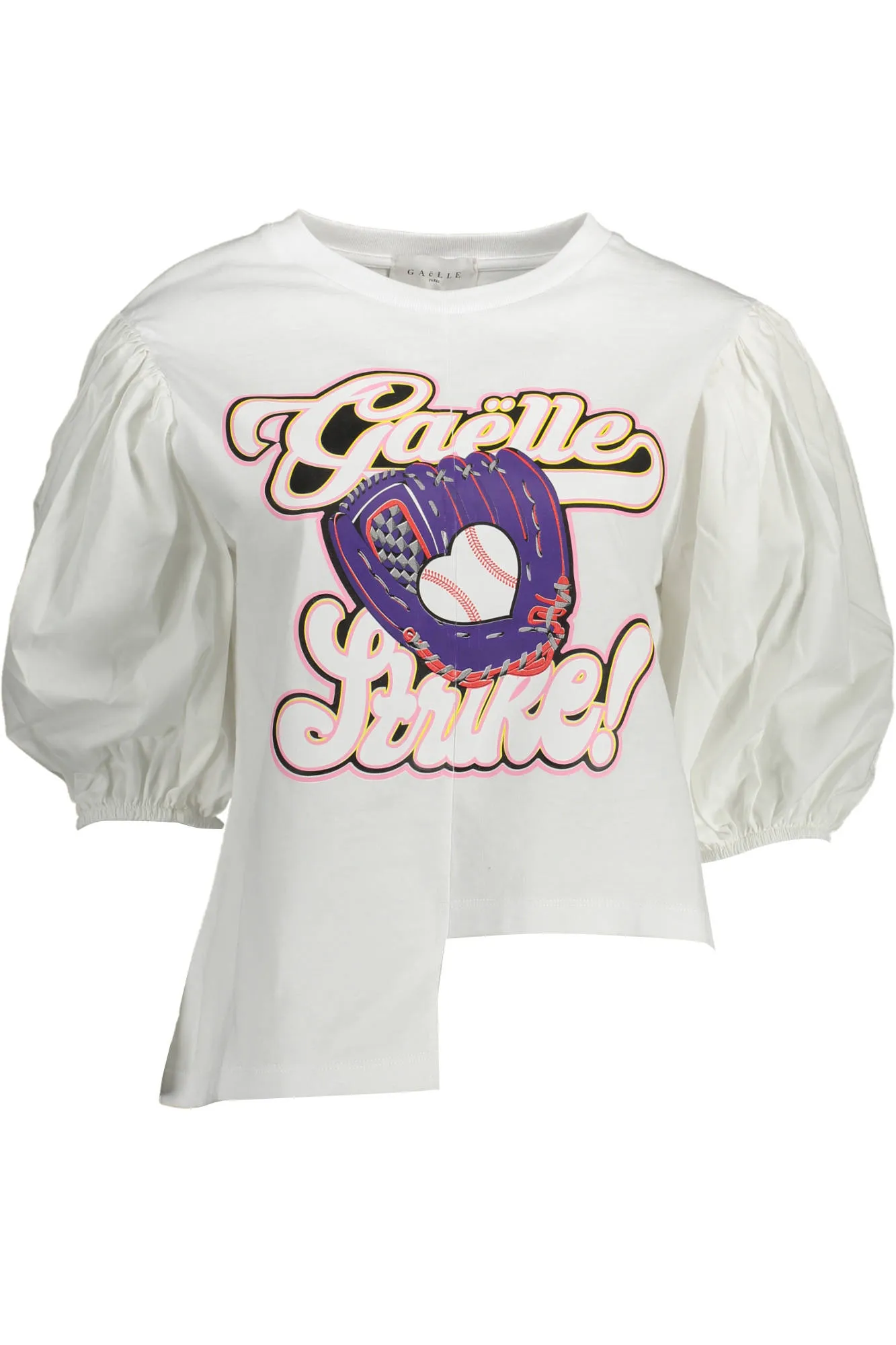 Damen T-Shirt Weiß GBD11241STMM_BIANCO_BIANCO