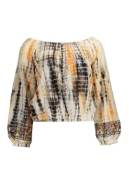 Desigual Damen Langarm-T-Shirt Beige | online kaufen