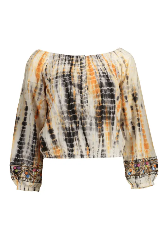 Desigual Damen Langarm-T-Shirt Beige | online kaufen