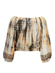 Desigual Damen Langarm-T-Shirt Beige | online kaufen