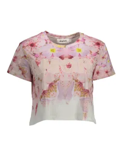 Desigual Damen T-Shirt Rosa mieten – Flex-Fashion Verleih