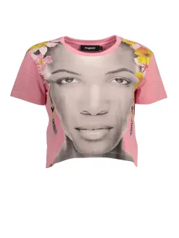 Desigual Damen T-Shirt Rosa mieten – Flex-Fashion Verleih