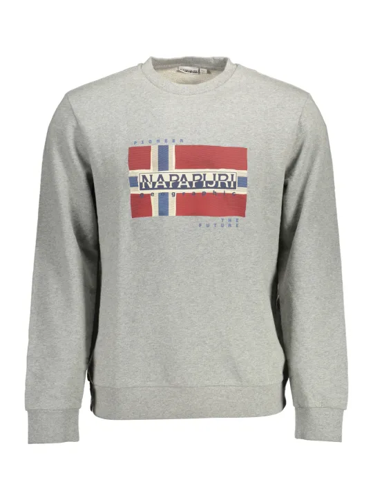 Napapijri Herren Langarm-Sweatshirt Grau | online kaufen
