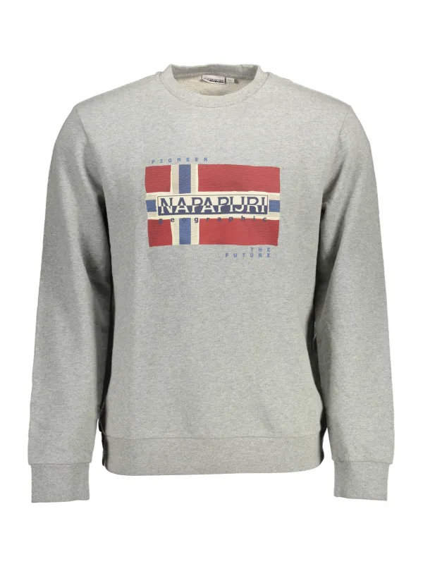 Napapijri Herren Langarm-Sweatshirt Grau | online kaufen