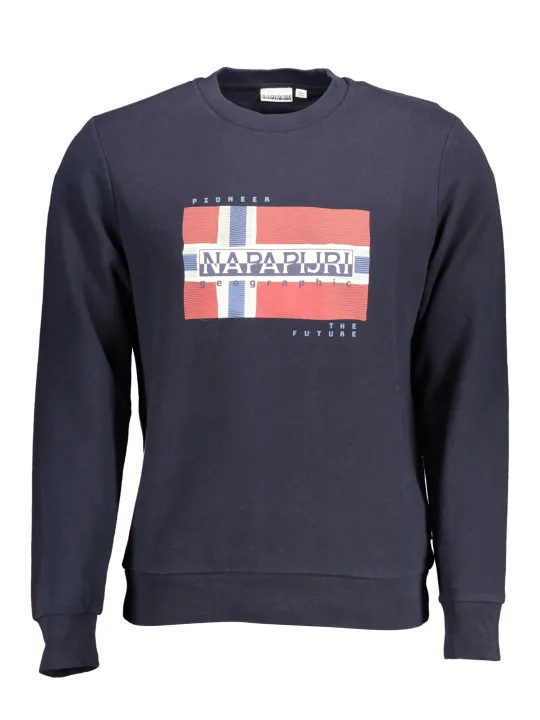 Napapijri Herren Langarm-Sweatshirt Blau | online kaufen