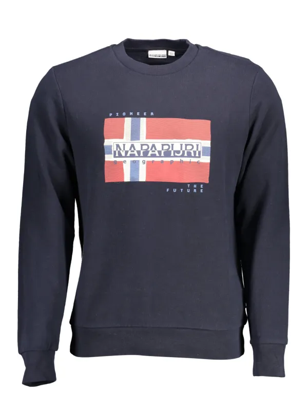 Napapijri Herren Langarm-Sweatshirt Blau | online kaufen