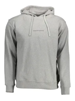 North Sails Herren Langarm-Kapuzen-Sweatshirt Grau