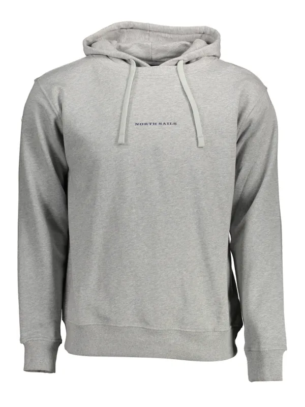 North Sails Herren Langarm-Kapuzen-Sweatshirt Grau