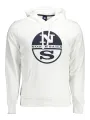 North Sails Herren Langarm-Kapuzen-Sweatshirt Weiß