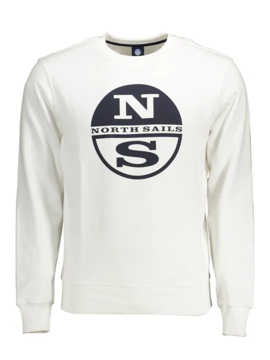 North Sails Herren Langarm-Sweatshirt Weiß | online kaufen