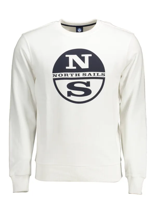 North Sails Herren Langarm-Sweatshirt Weiß | online kaufen