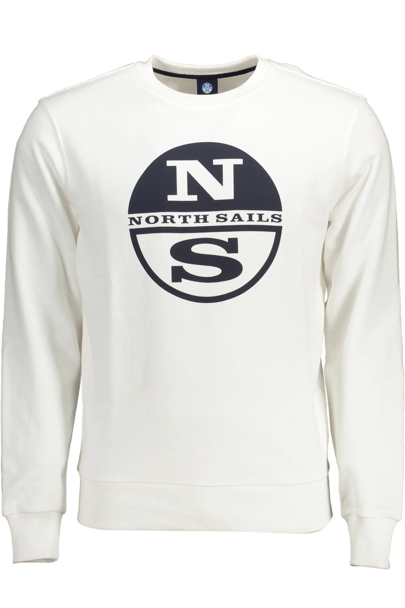 Herren Langarm-Sweatshirt Weiß 691001-000_BIANCO_0101