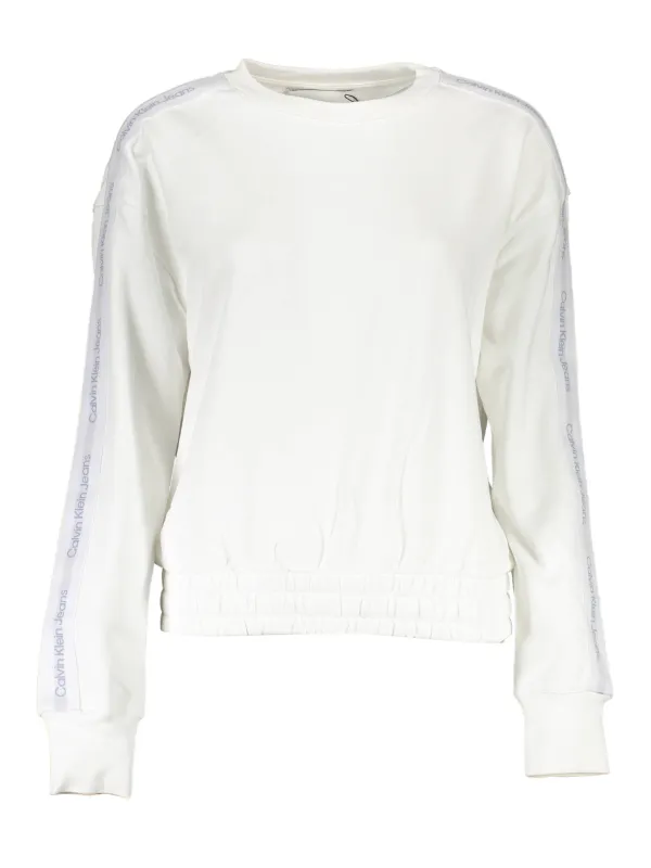 Calvin Klein Damen Langarm-Sweatshirt Weiß | online kaufen