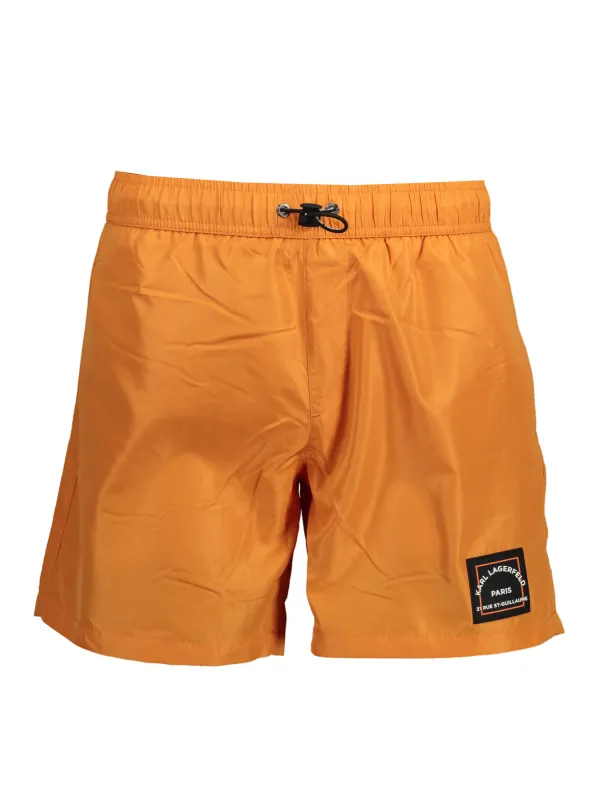 Karl Lagerfeld Beachwear Herren Medium Sea Boxer Orange