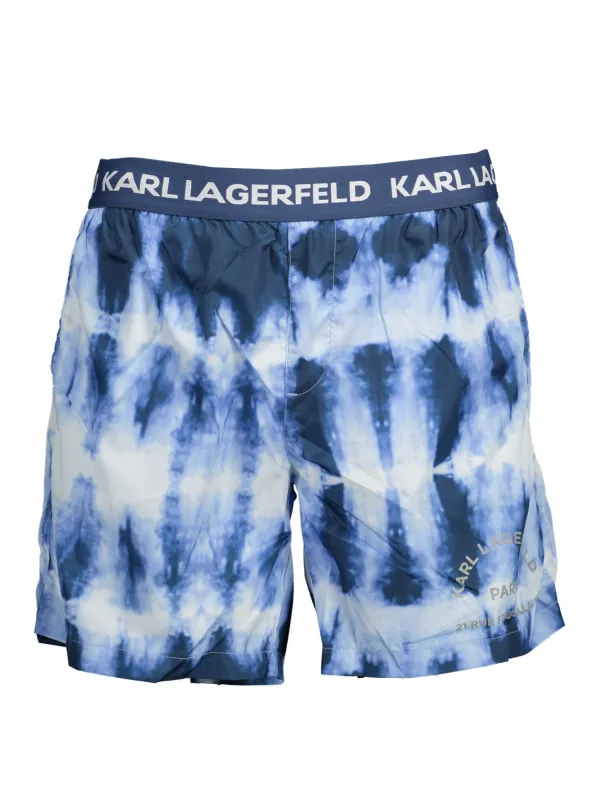 Karl Lagerfeld Beachwear Herren Medium Sea Boxer Hellblau