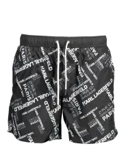 Karl Lagerfeld Beachwear Herren Medium Sea Boxer Schwarz