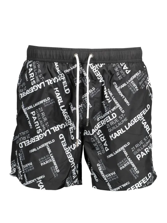 Karl Lagerfeld Beachwear Herren Medium Sea Boxer Schwarz